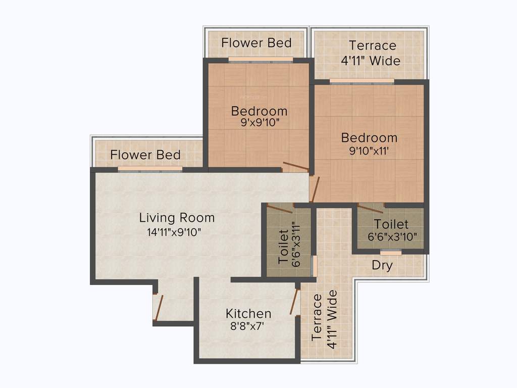 Dubey Gayatri Enclave (2BHK+2T (1,000 sq ft) 1000 sq ft)