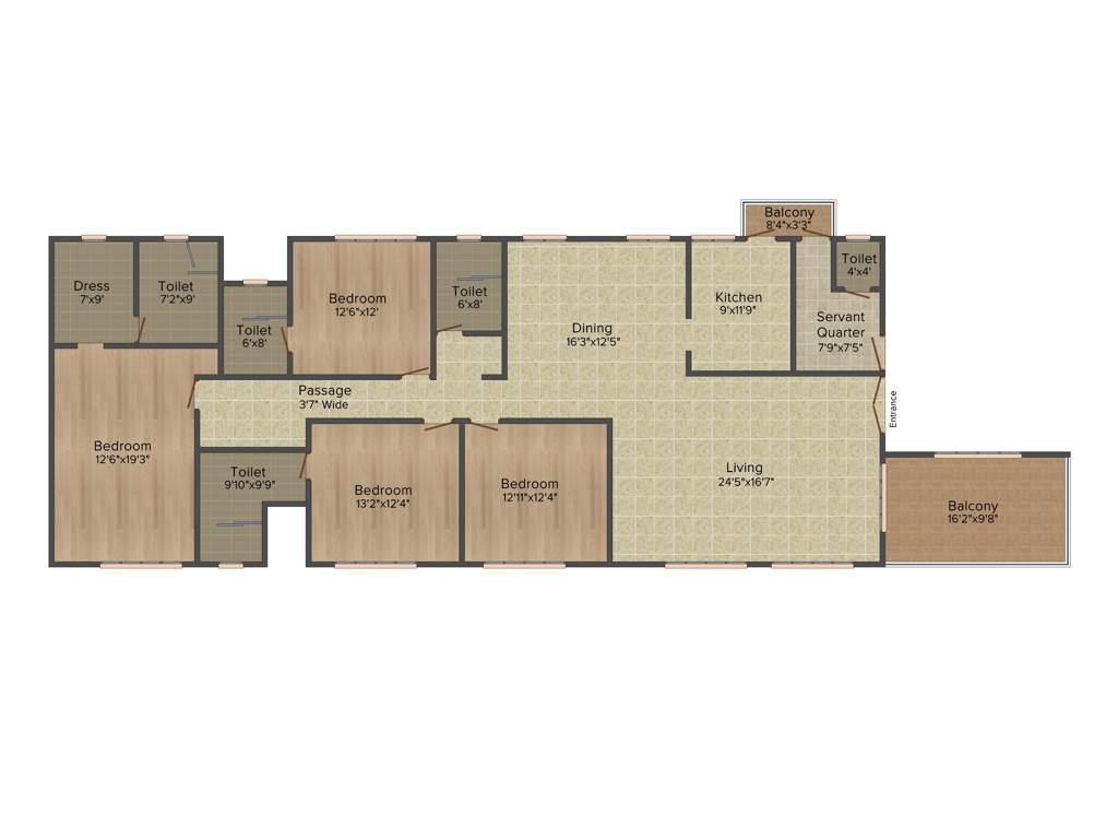 Ideal Ideal Exotica (4BHK+4T (3325 sq ft) 3325 sq ft)