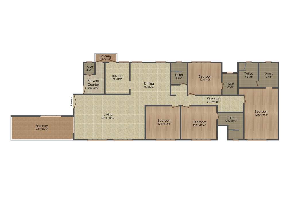 Ideal Ideal Exotica (4BHK+4T (3425 sq ft) 3425 sq ft)