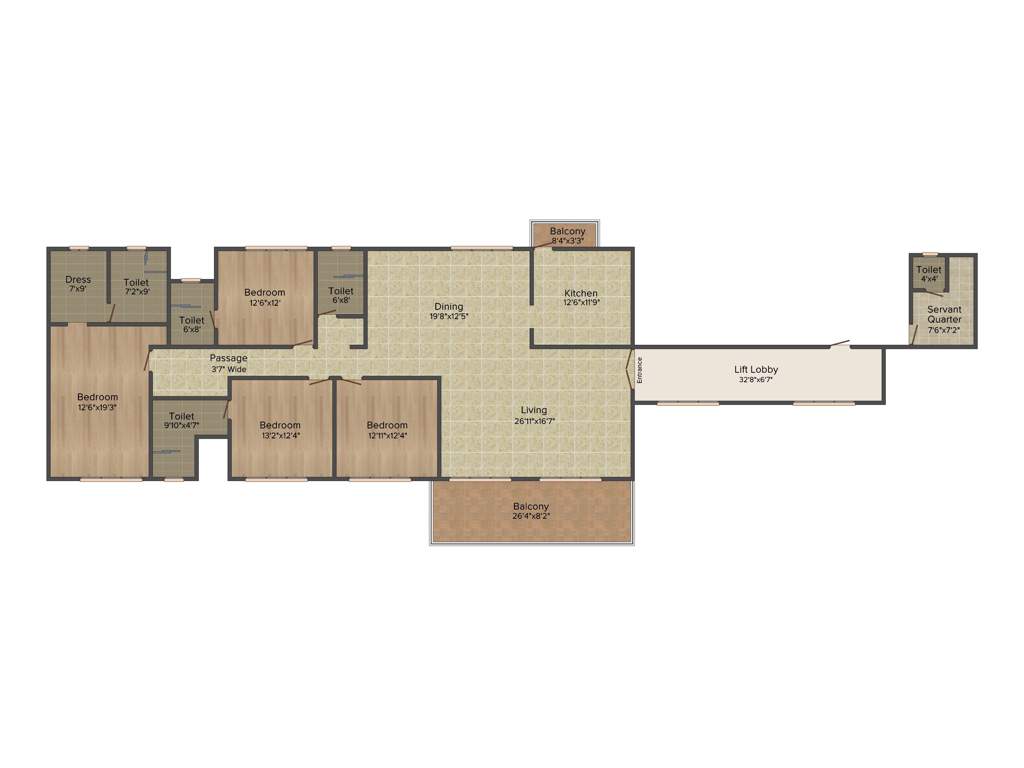 Ideal Ideal Exotica (4BHK+4T (3585 sq ft) 3585 sq ft)