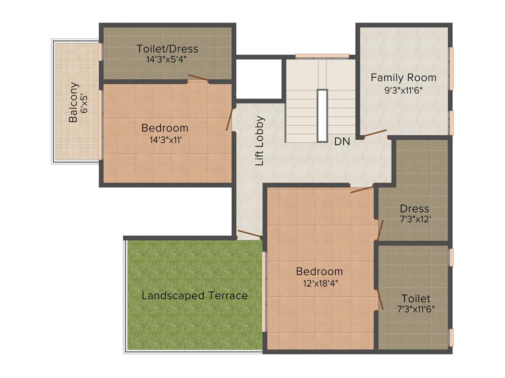 BPTP Visionnaire Homes (4BHK+4T (2250 sq ft) 2250 sq ft)