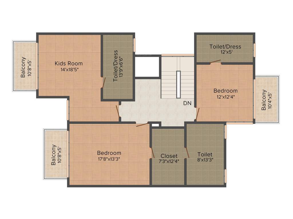 BPTP Visionnaire Homes (4BHK+4T (2610 sq ft) 2610 sq ft)