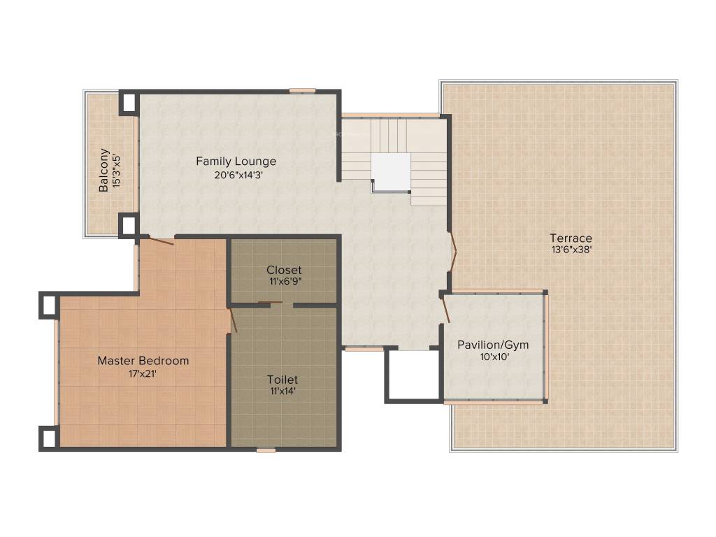  visionnaire homes villas Floor Plan Second Floor Plan