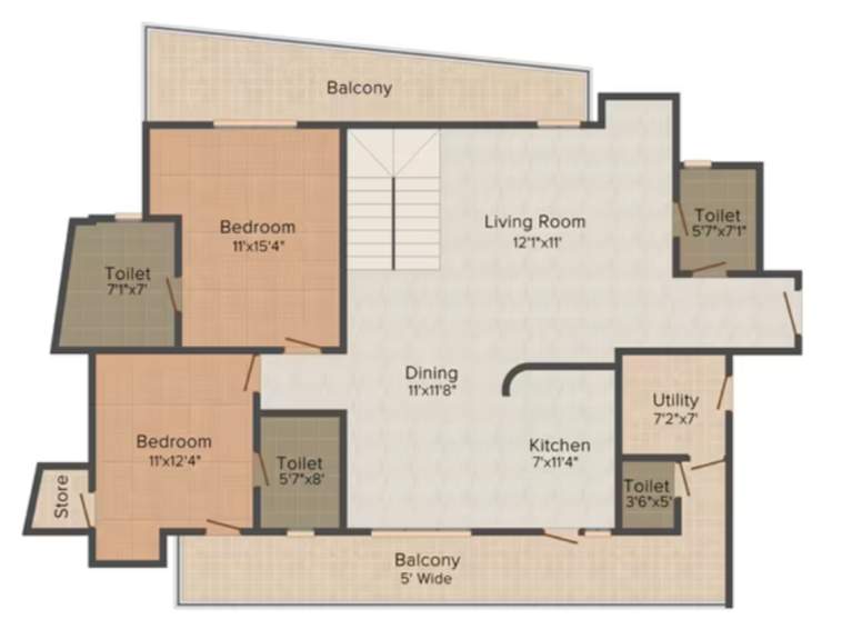  solitairian city Floor Plan Lower Level Duplex Plan