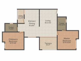 Kushal Swarnali (2BHK+2T (667 sq ft) 667 sq ft)