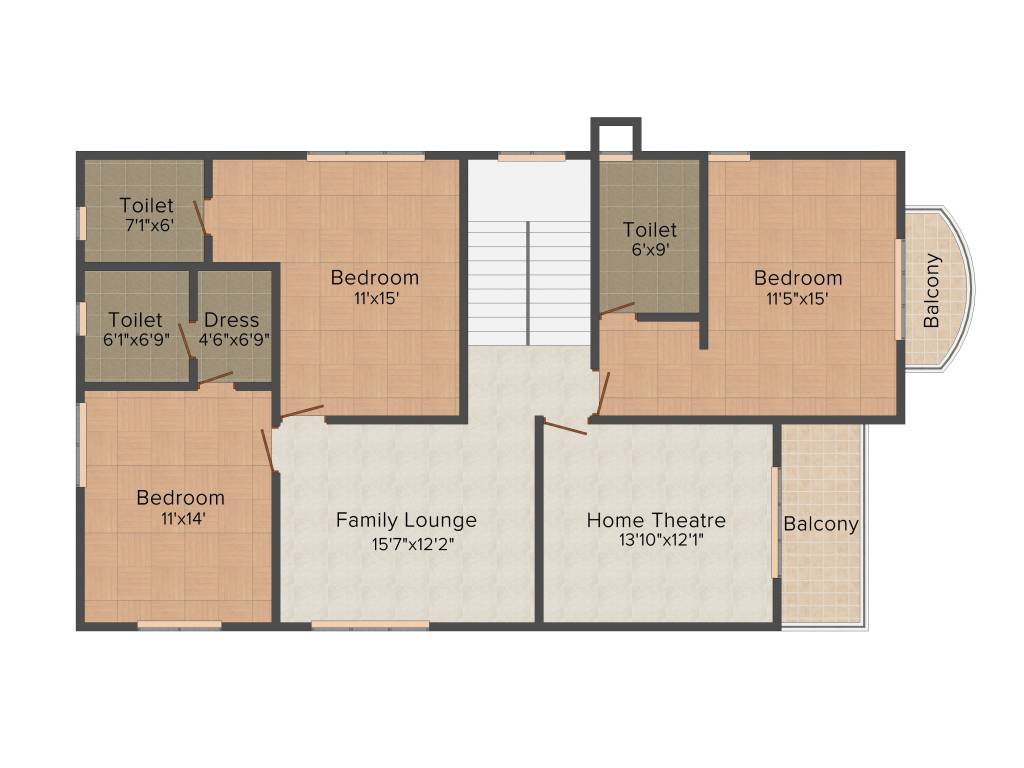 Suchirindia Timber Leaf (4BHK+5T (3595 sq ft) 3595 sq ft)