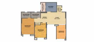 Mont Vert One (2BHK+2T (1070 sq ft) 1070 sq ft) Mont Vert One (2BHK+2T (1070 sq ft) 1070 sq ft)