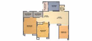 Mont Vert One (2BHK+2T (1071 sq ft) 1071 sq ft) Mont Vert One (2BHK+2T (1071 sq ft) 1071 sq ft)