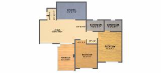 Mont Vert One (2BHK+2T (1079 sq ft) 1079 sq ft) Mont Vert One (2BHK+2T (1079 sq ft) 1079 sq ft)