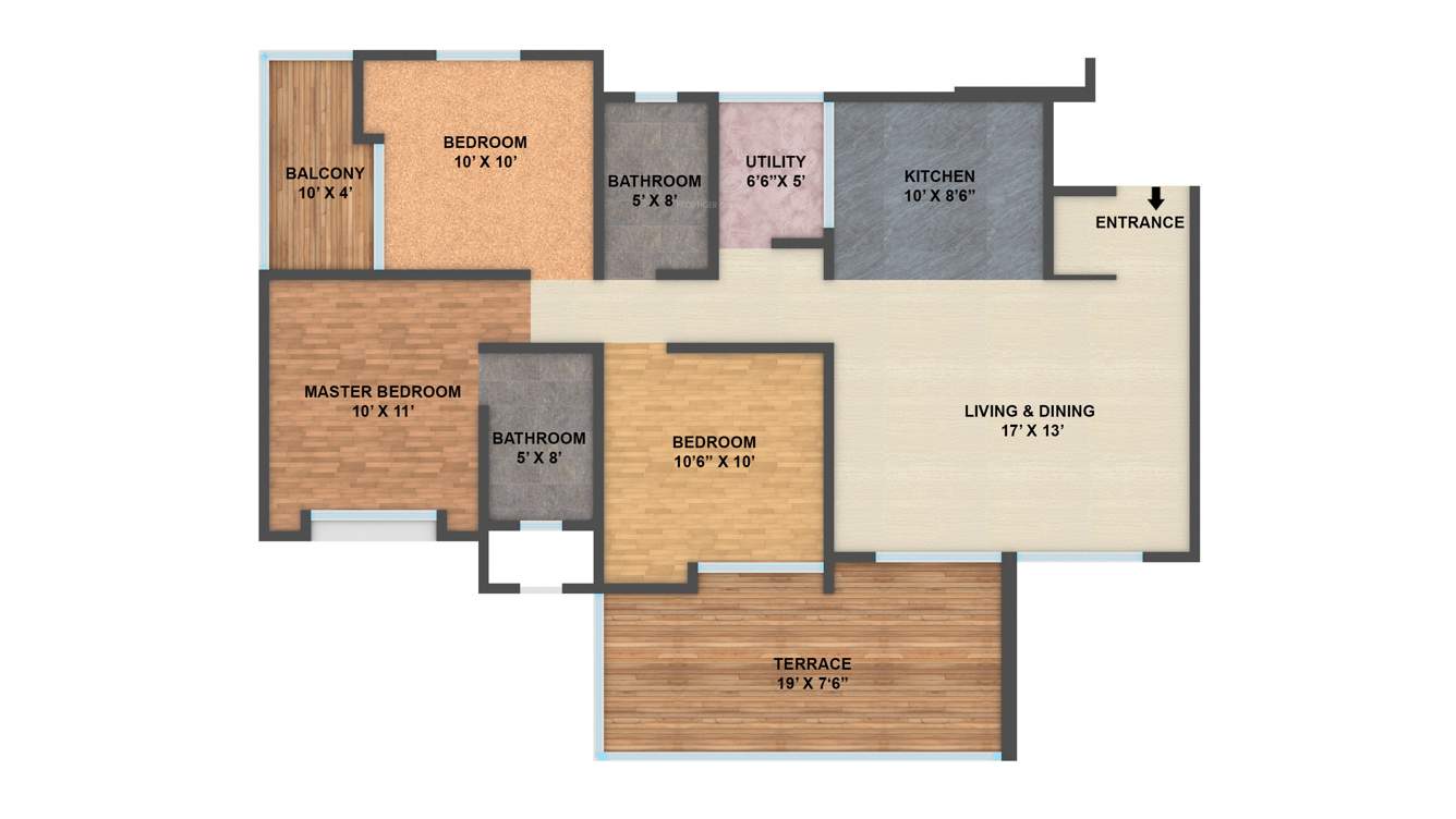 Gagan Lawish (2BHK+2T (1393 sq ft) 1393 sq ft)