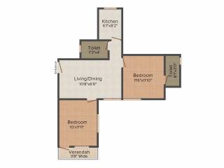 Skyline Harmony (2BHK+2T (893 sq ft) 893 sq ft) Skyline Harmony (2BHK+2T (893 sq ft) 893 sq ft)