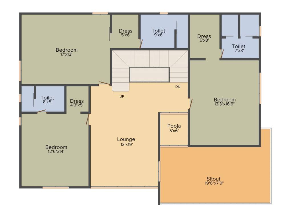 VIsion Urjith (4BHK+4T (3,060 sq ft) 3060 sq ft)