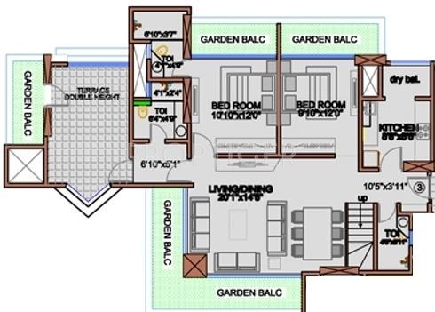 Rubberwala Orion (4BHK+4T (2,170 sq ft) 2170 sq ft)