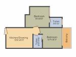 ROF Aalayas (2BHK+2T (482 sq ft) 482 sq ft)
