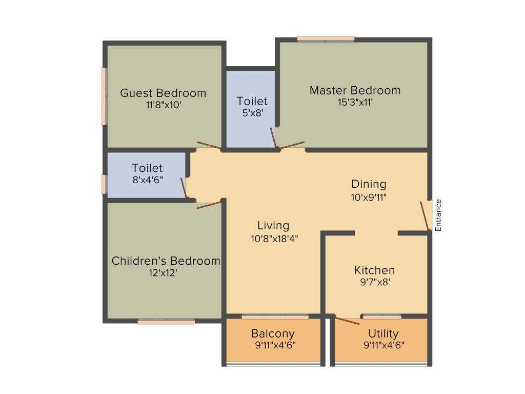 Mahendra Elena 5 (2BHK+2T (1365 sq ft) 1365 sq ft)