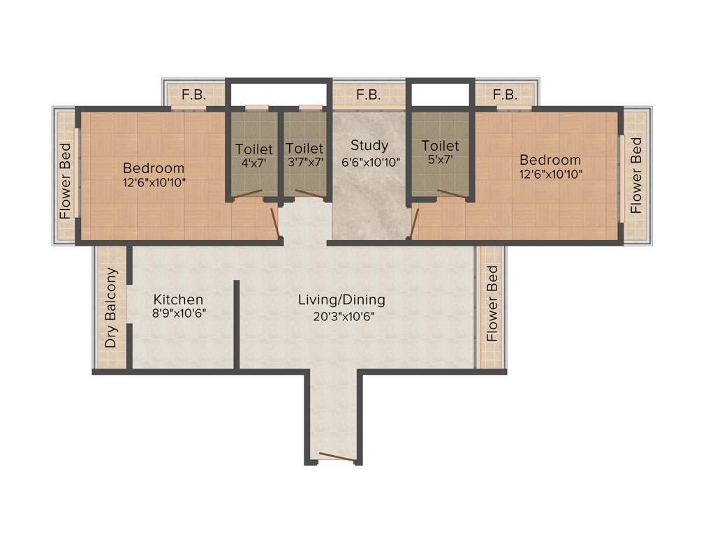Concrete C Link Chandrama Co op Housing Society Limited (2BHK+3T (1475 sq ft) 1475 sq ft)