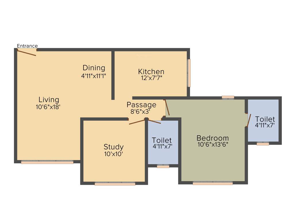 Mayfair Legends (2BHK (713 sq ft) 713 sq ft)