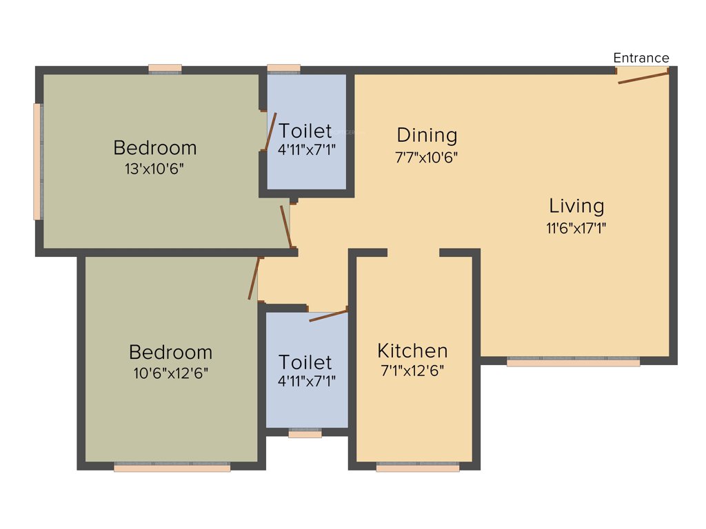 Mayfair Legends (2BHK (771 sq ft) 771 sq ft)