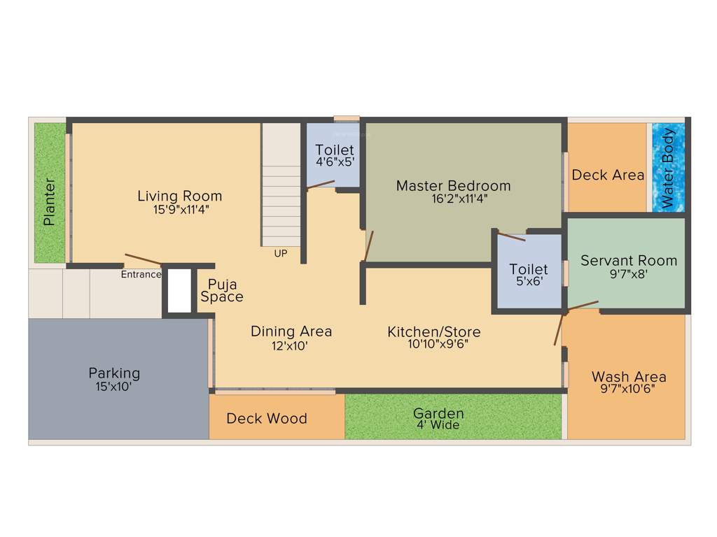 Pacifica Westridge (4BHK+4T (1,967 sq ft) 1967 sq ft)