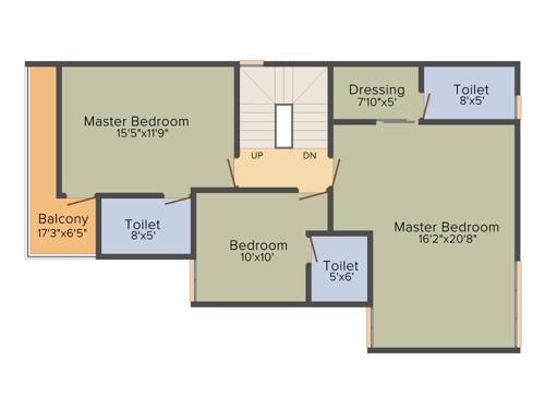 Pacifica Westridge (4BHK+4T (1,967 sq ft) 1967 sq ft)