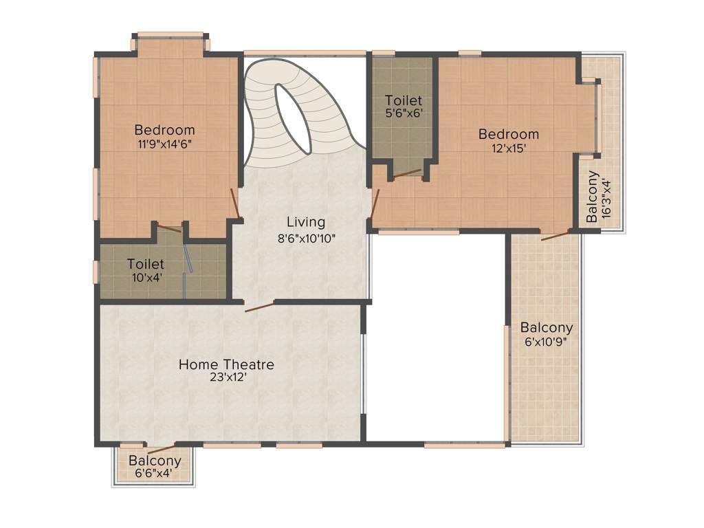 Lifestyle Westend Greens (3BHK+4T (3800 sq ft) 3800 sq ft)