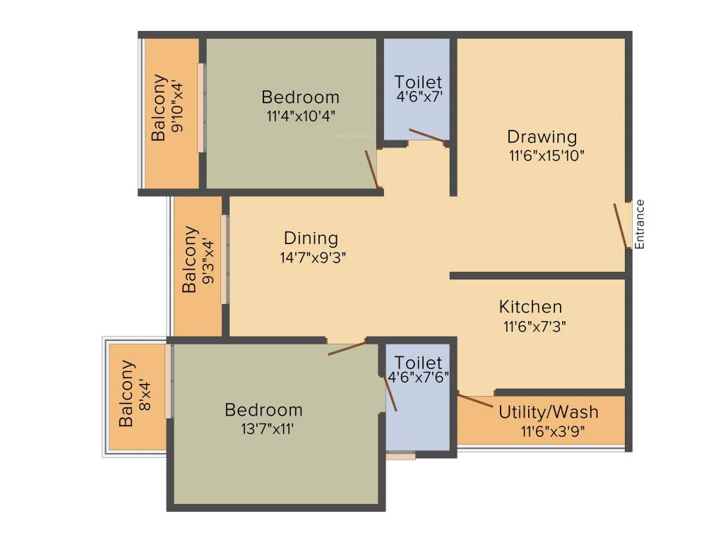 LVS Gardenia Phase 2 (2BHK (1225 sq ft) 1225 sq ft) LVS Gardenia Phase 2 (2BHK (1225 sq ft) 1225 sq ft)