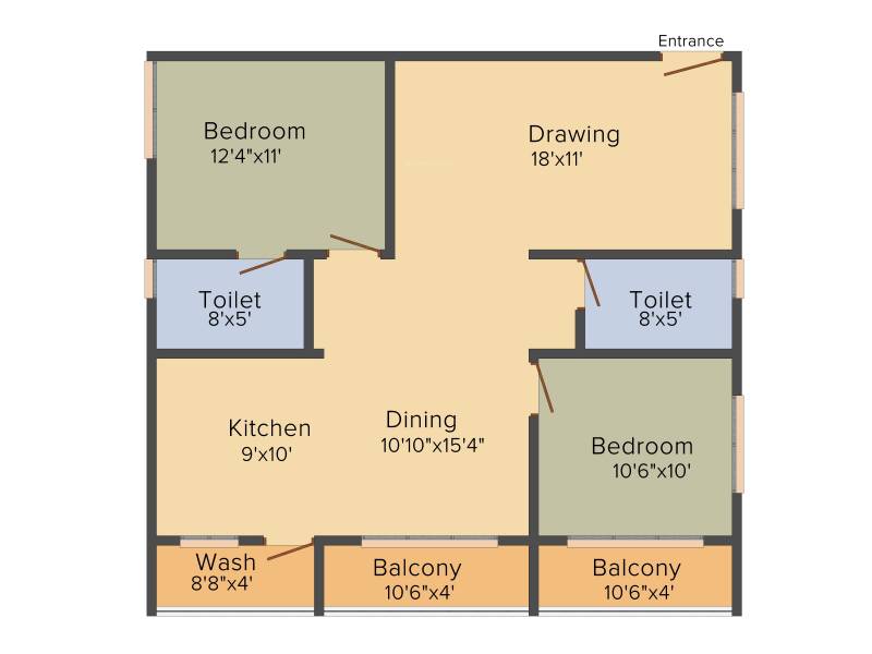 LVS Gardenia Phase 2 (2BHK (1280 sq ft) 1280 sq ft)