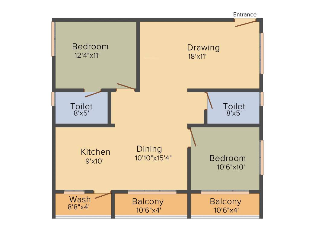 LVS Gardenia Phase 2 (2BHK (1280 sq ft) 1280 sq ft) LVS Gardenia Phase 2 (2BHK (1280 sq ft) 1280 sq ft)