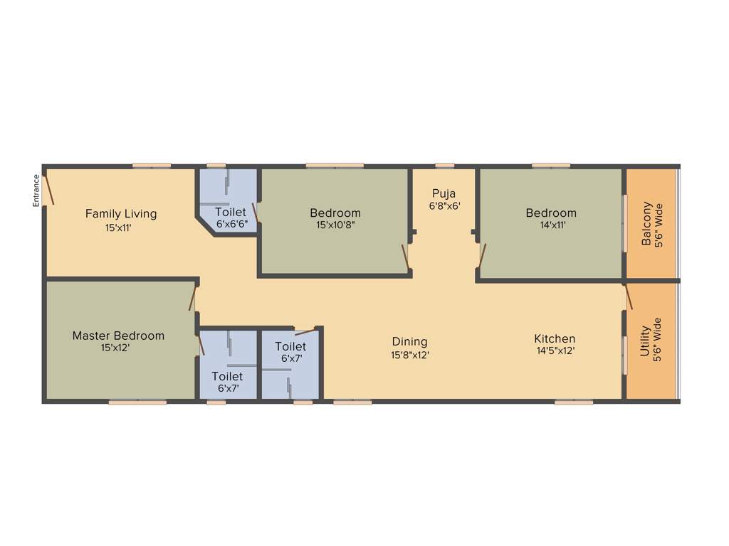 Jain Ravi Gayathri Heights (3BHK (2187 sq ft) 2187 sq ft)