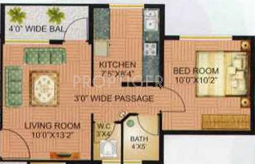 Vasturachna Vinayak Darshan (1BHK+1T (537 sq ft) 537 sq ft)