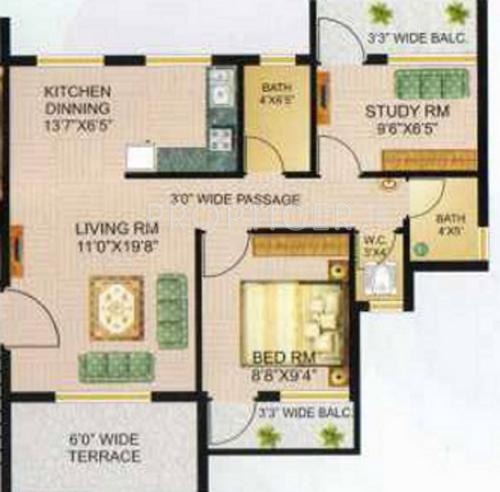 Vasturachna Vinayak Darshan (2BHK+2T (780 sq ft) 780 sq ft)