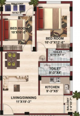 SK Royal Arcade (2BHK+2T (920 sq ft) 920 sq ft)