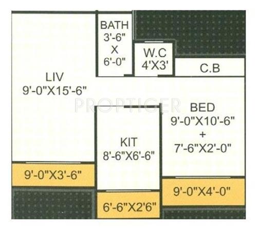 Arihant Laxmi Enclave (1BHK+1T (585 sq ft) 585 sq ft)