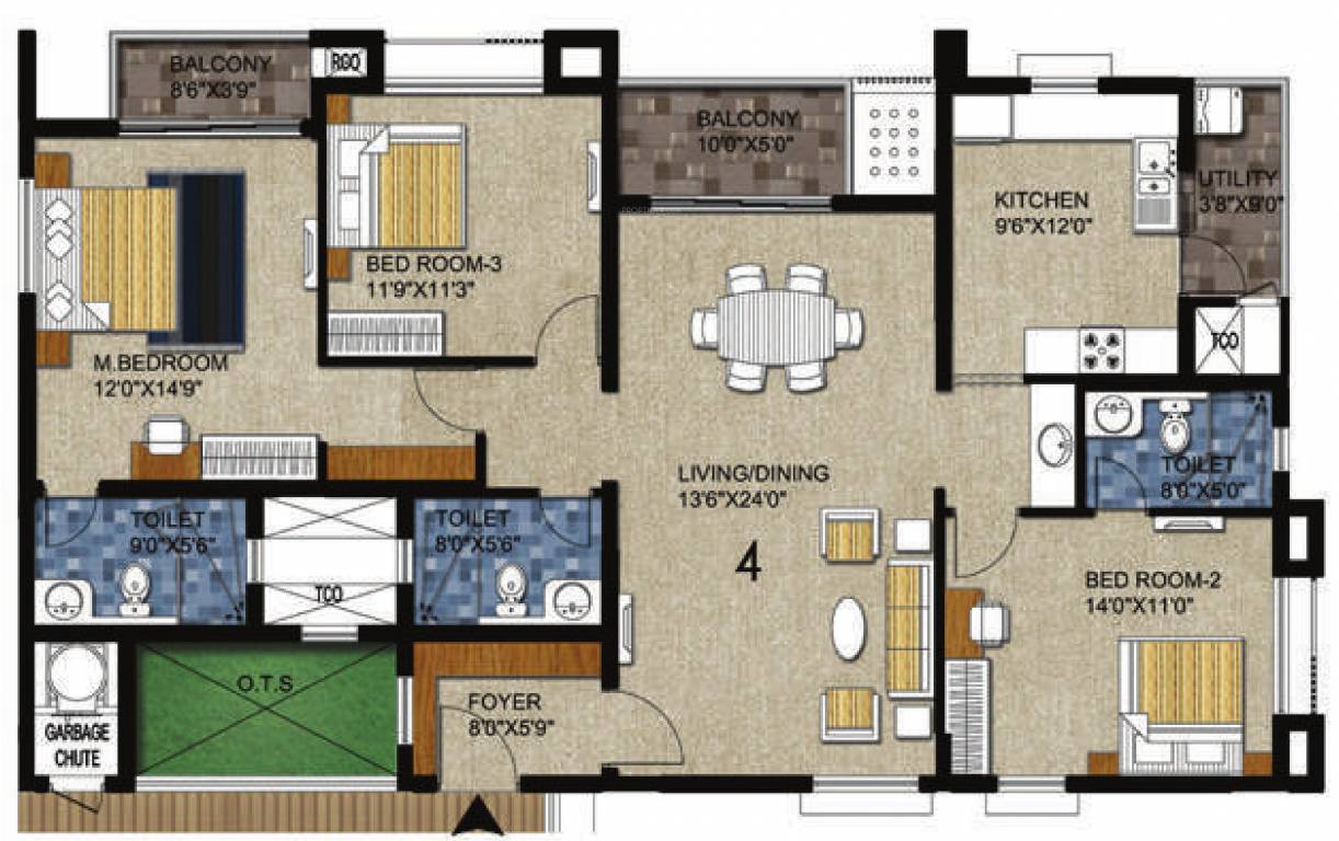 burgundy Floor Plan Floor Plan