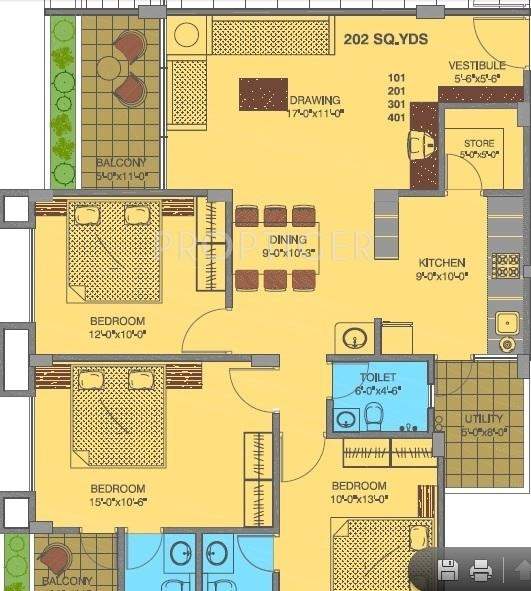 Shivam Shivam Flora (3BHK+3T (1,827 sq ft) 1827 sq ft)