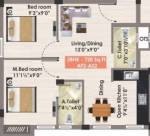 GP Magnolia (2BHK+2T (720 sq ft) 720 sq ft)