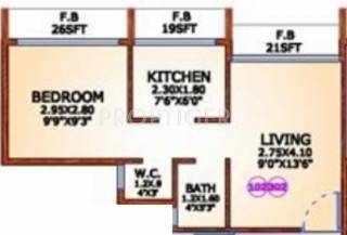 Mauli Prime Arcade (1BHK+1T (580 sq ft) 580 sq ft) Mauli Prime Arcade (1BHK+1T (580 sq ft) 580 sq ft)