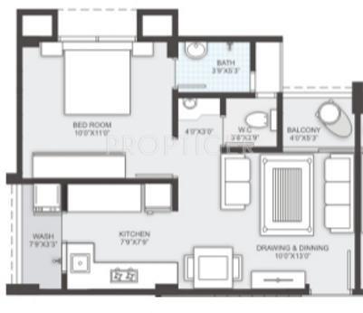 Sambhav Stavan Parishray (1BHK+1T (675 sq ft) 675 sq ft)