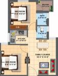 One Anand Lok (2BHK+2T (575 sq ft) 575 sq ft)
