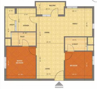  the-village Floor Plan Lower Level Duplex Plan