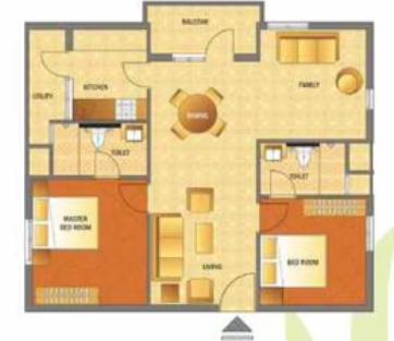  the-village Floor Plan Upper Level Duplex Plan