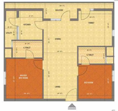  the village Floor Plan Lower Level Duplex Plan