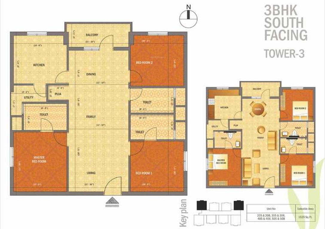 Phoenix The Village (3BHK+3T (1,529 sq ft) 1529 sq ft)