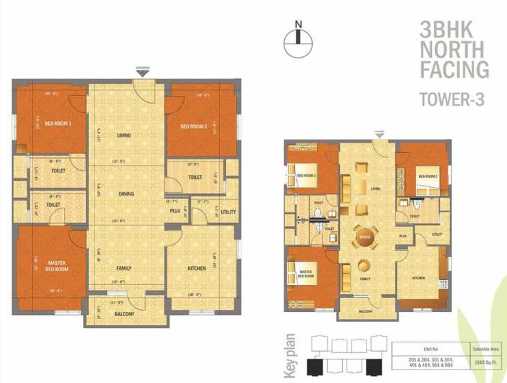 Phoenix The Village (3BHK+3T (1,666 sq ft) 1666 sq ft)