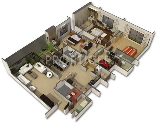 Panchratna Green Blossom (4BHK+4T (3,567 sq ft) + Servant Room 3567 sq ft)