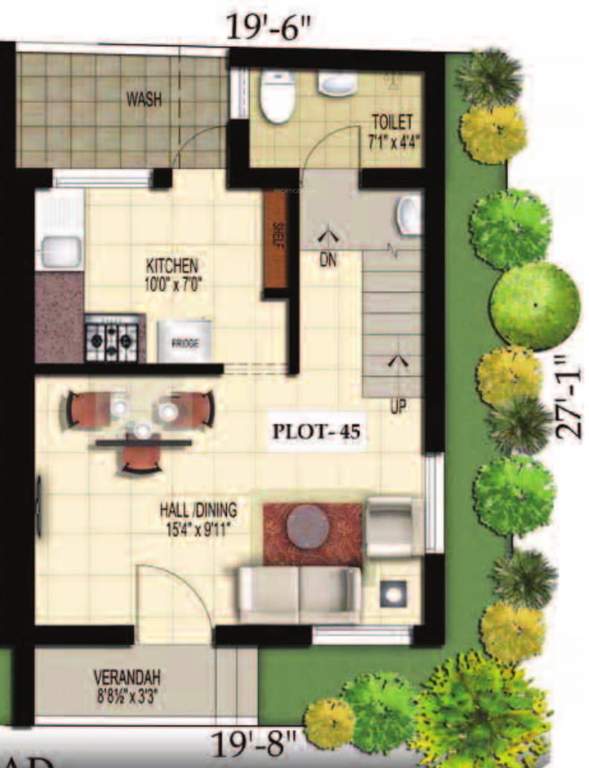 Doshi Serene County (2BHK+2T (940 sq ft) 940 sq ft)