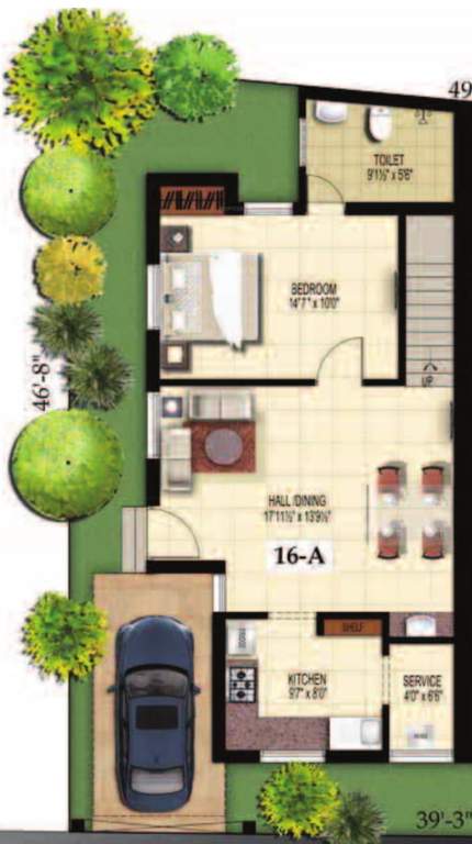 Doshi Serene County (3BHK+3T (1,760 sq ft) 1760 sq ft)