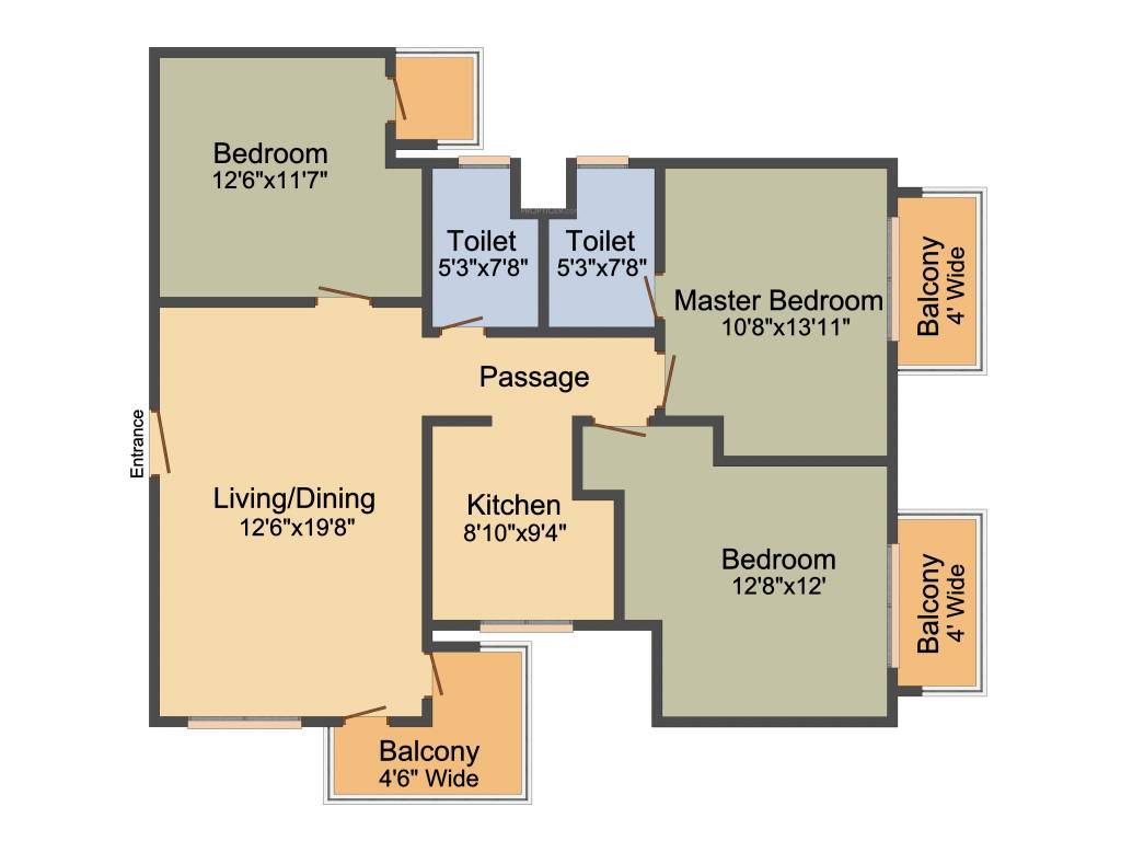 Essel Asha Panchkula By Zee (3BHK+3T (1,780 sq ft) 1780 sq ft)