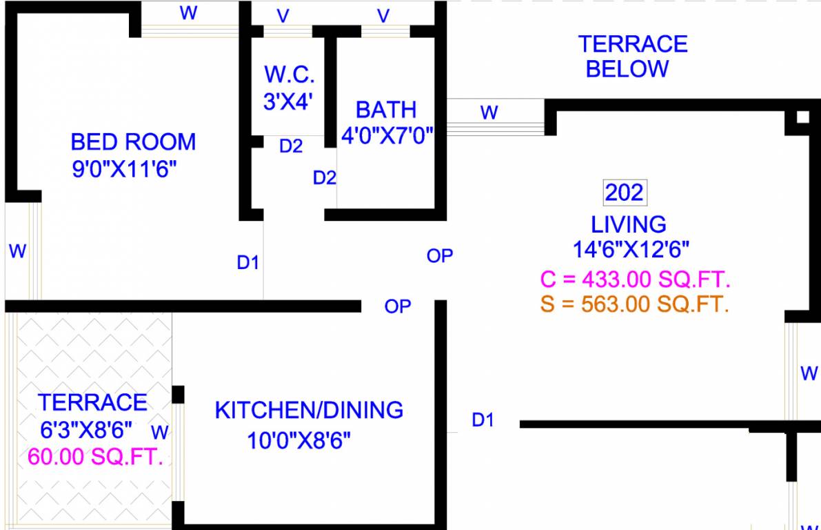 Shrushti Sarthak Paradise (1BHK+1T (563 sq ft) 563 sq ft) Shrushti Sarthak Paradise (1BHK+1T (563 sq ft) 563 sq ft)