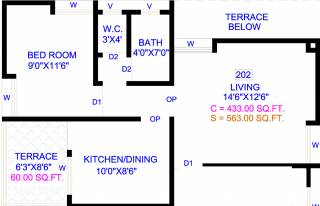 Shrushti Sarthak Paradise (1BHK+1T (563 sq ft) 563 sq ft) Shrushti Sarthak Paradise (1BHK+1T (563 sq ft) 563 sq ft)